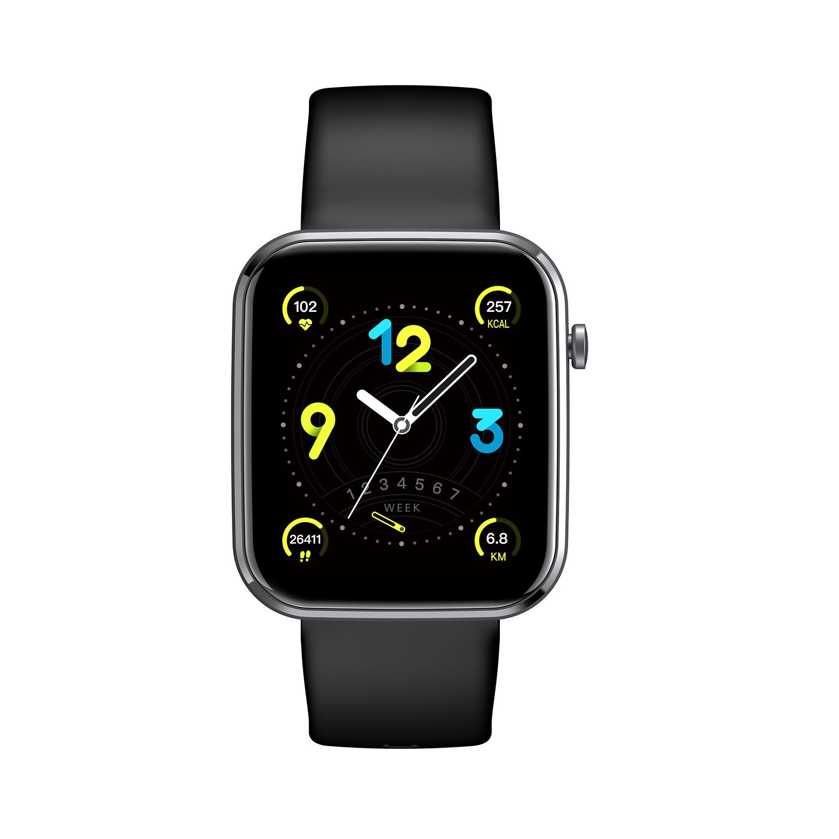 CELLY TRAINER SMARTWATCH SQUARE BLACK
