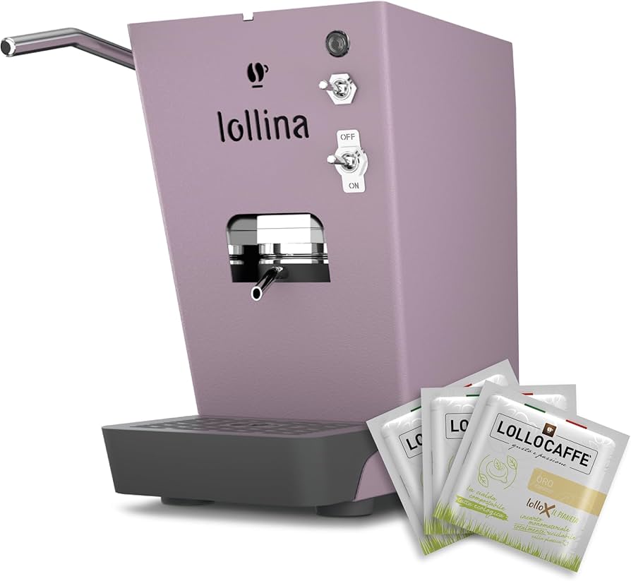 MACCHINA DA CAFFE' LOLLO CAFFE' LOLLINA CANDY LILLADOR + BOX 40 CIALDE LOLLO MIX ORO