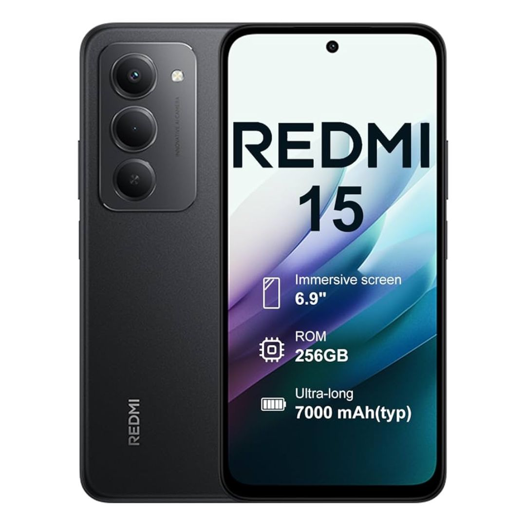 SMARTPHONE XIAOMI REDMI 15 4G 8+256GB DUOS BLACK ITALIA