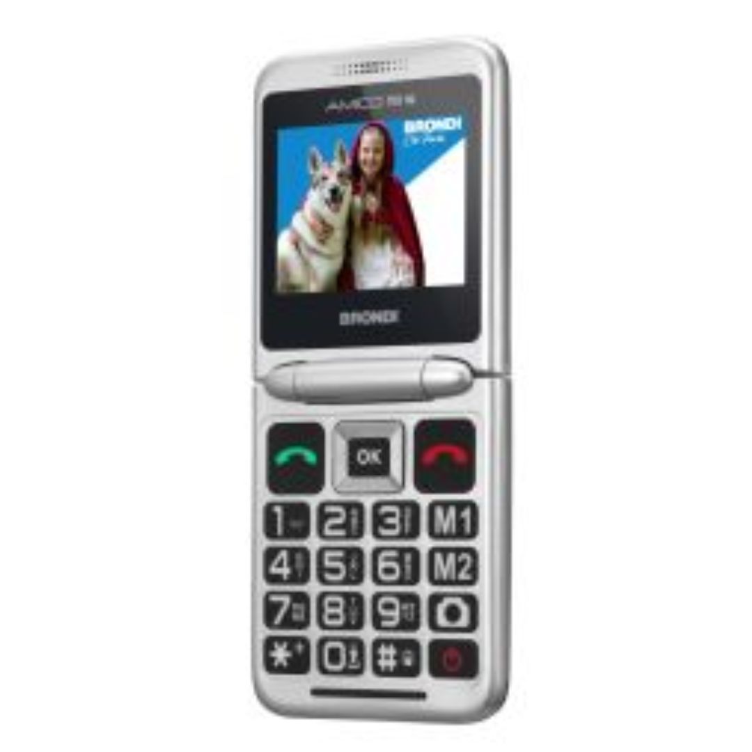 CELLULARE BRONDI AMICO TUO 4G BLACK METAL ITALIA