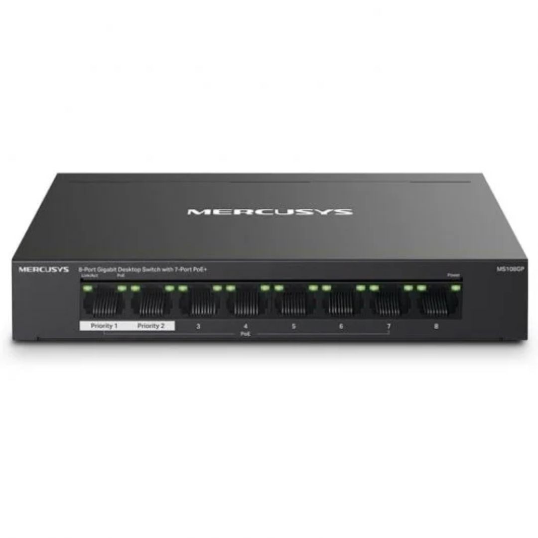HUB SWITCH 08 PORTE GIGABIT MERCUSYS MS108GP