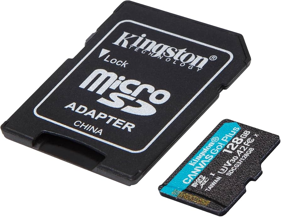 MEMORY CARD MICRO SD/TRANSFLASH 128GB KINGSTON CANVAS GO PLUS CLASSE 10 U3 V30 SDCG4/128GB
