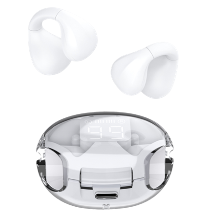 SGS OPEN EAR AURICOLARI WIRELESS TWS TOUCH CON CUSTODIA WHITE