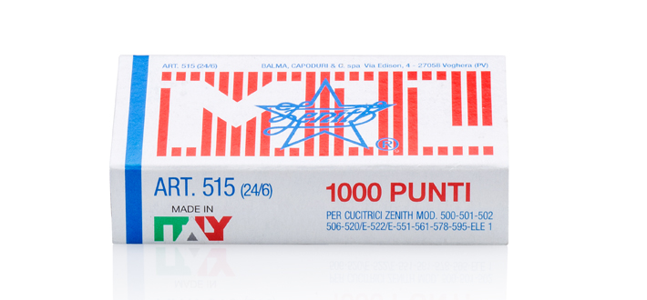 PUNTI METALLICI ZENITH 515 SCATOLA 1000 PUNTI