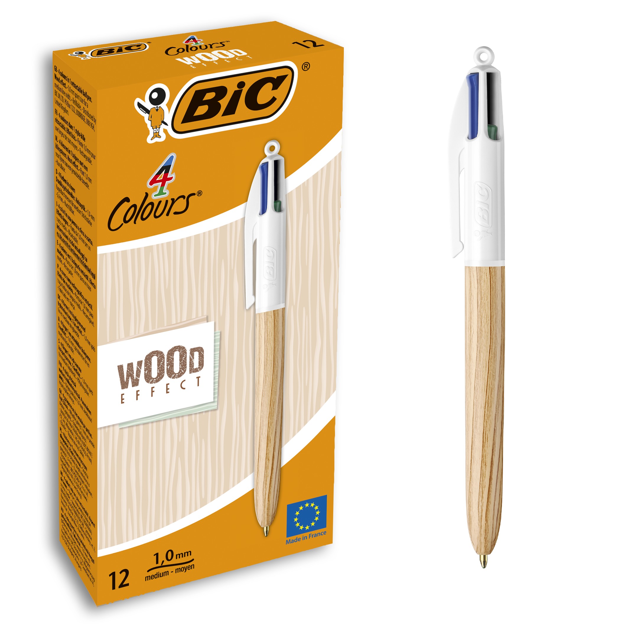 PENNA 4 COLOURS FUSTO EFFETTO LEGNO