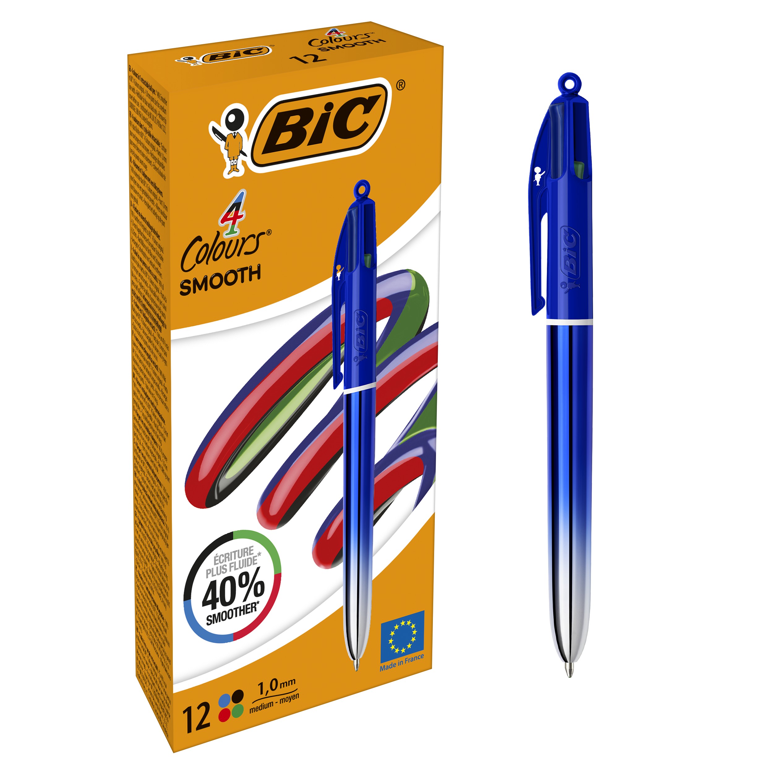 PENNA 4 COLOURS SMOOTH FUSTO BLU