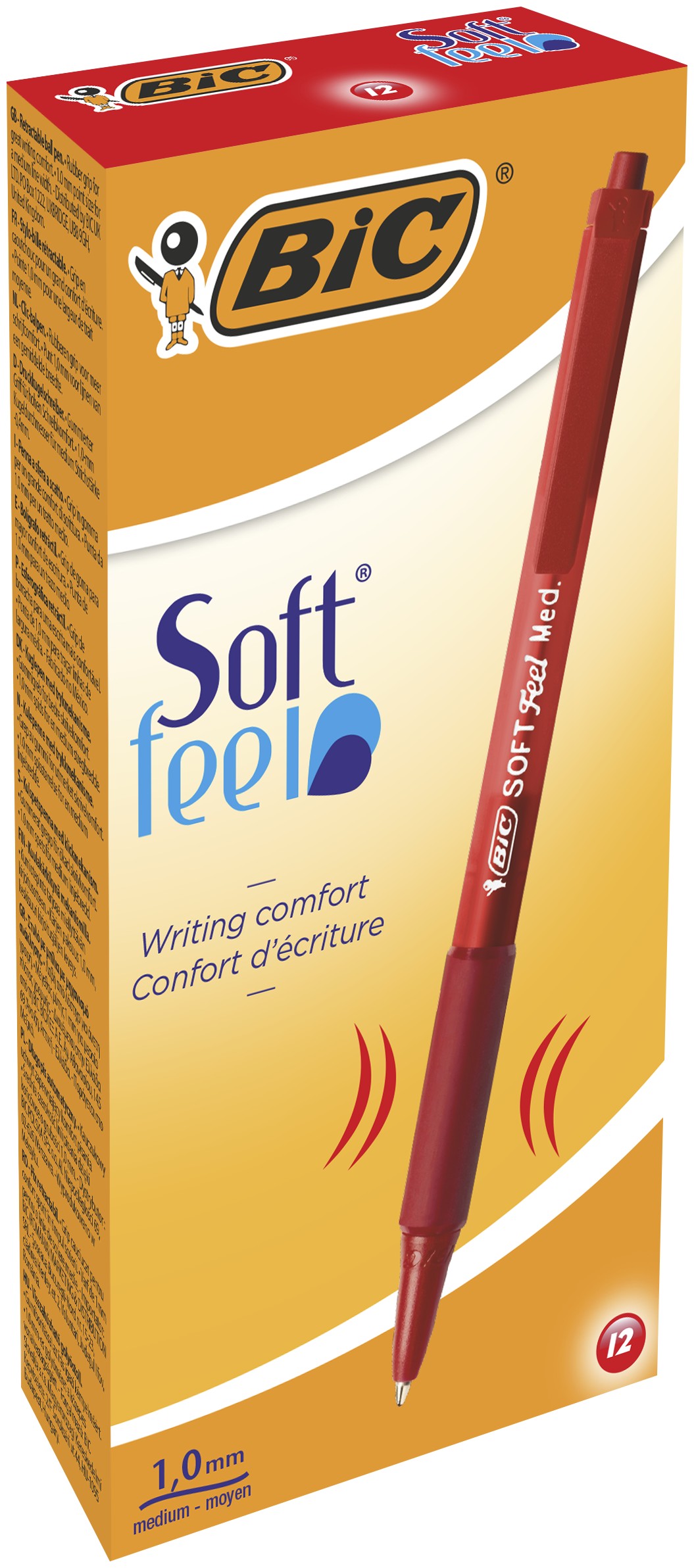 PENNA SOFT FEEL COLORE ROSSO BOX12