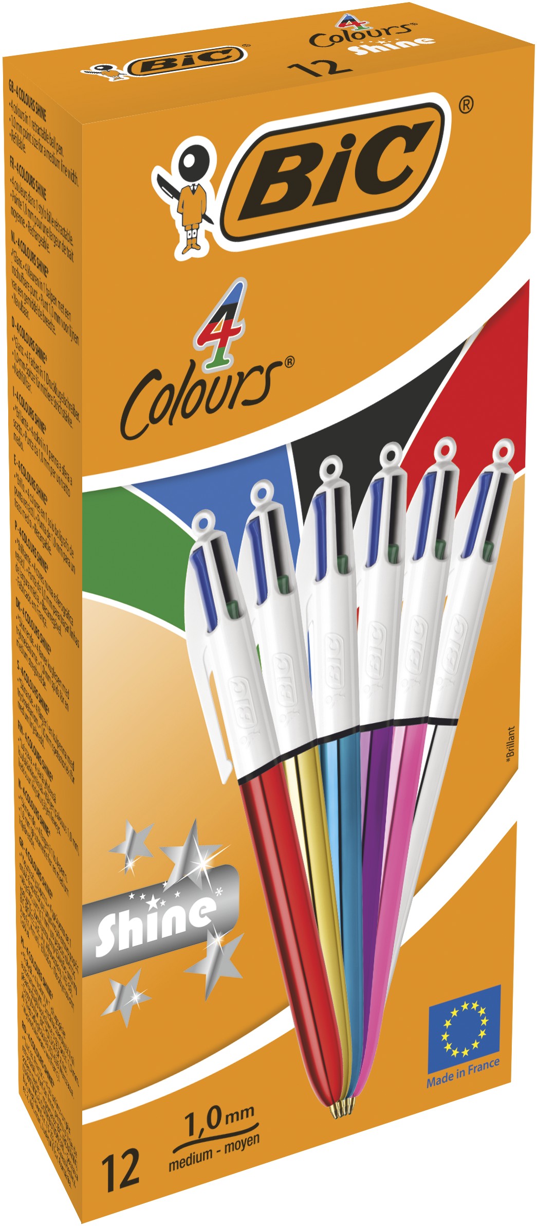 PENNA 4 COLOURS SHINE FUSTO METALLIZZATO COLORI MISTI