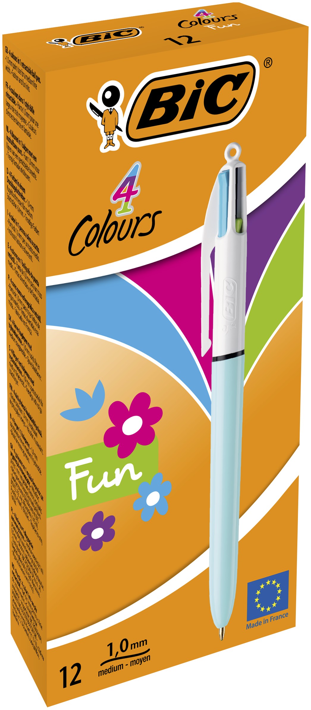 PENNA 4 COLOURS FUN FUSTO AZZURRO PASTELLO