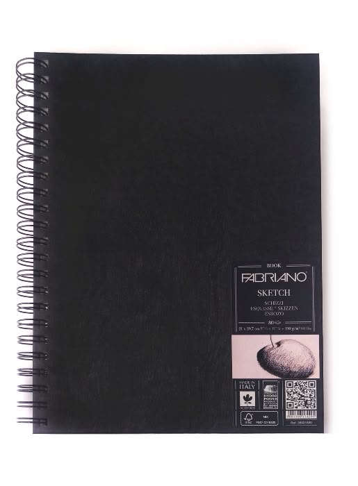 LIBRO PER SCHIZZI SPIRALATO A4 BIANCO