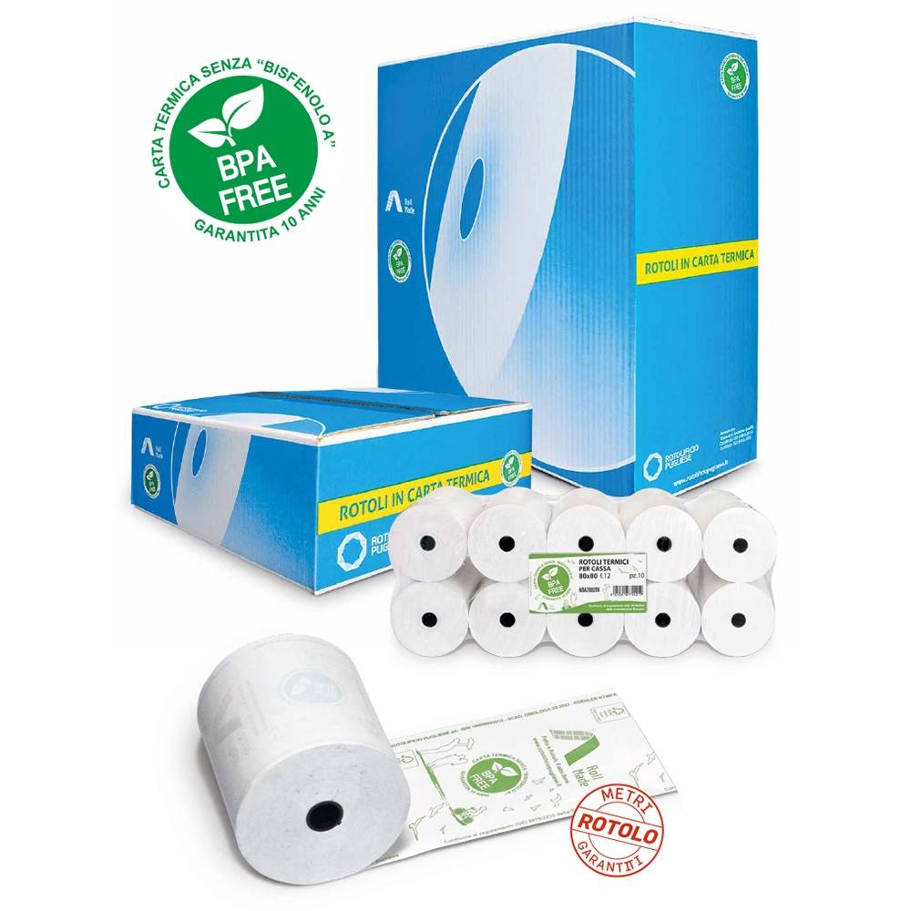 ROTOLINI TERMICI PER CASSA F80 BOX10