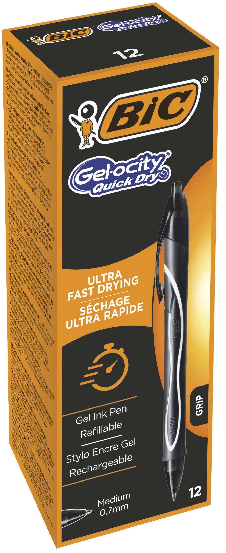 PENNA GELO QUICK DRY GEL INTENSITY COLORE NERO BOX12