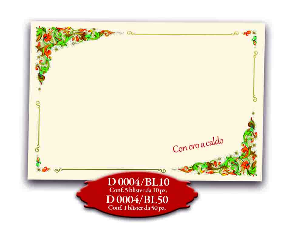 FOGLIO A4 DIPLOMA MEDIOEVO COLORE AVORIO 21X29,7 BOX10