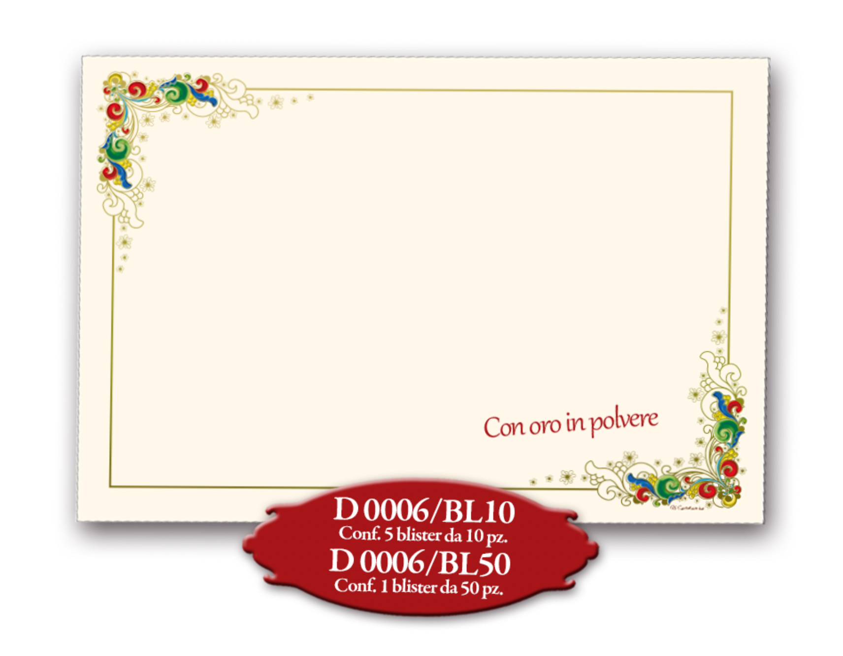 FOGLIO A4 DIPLOMA ARMONIA COLORE AVORIO 21X29,7 BOX10