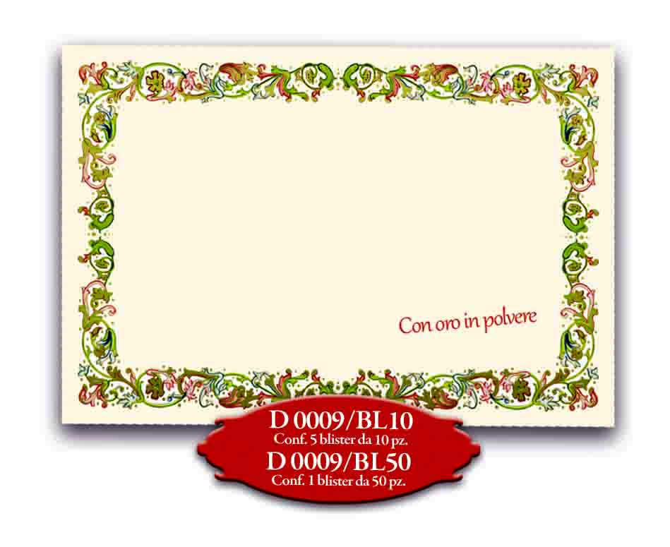 FOGLIO A4 DIPLOMA DECÒ COLORE AVORIO 21X29,7 BOX10