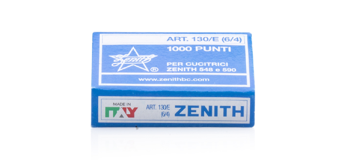 PUNTI METALLICI ZENITH 130/E SCATOLA 1000 PUNTI