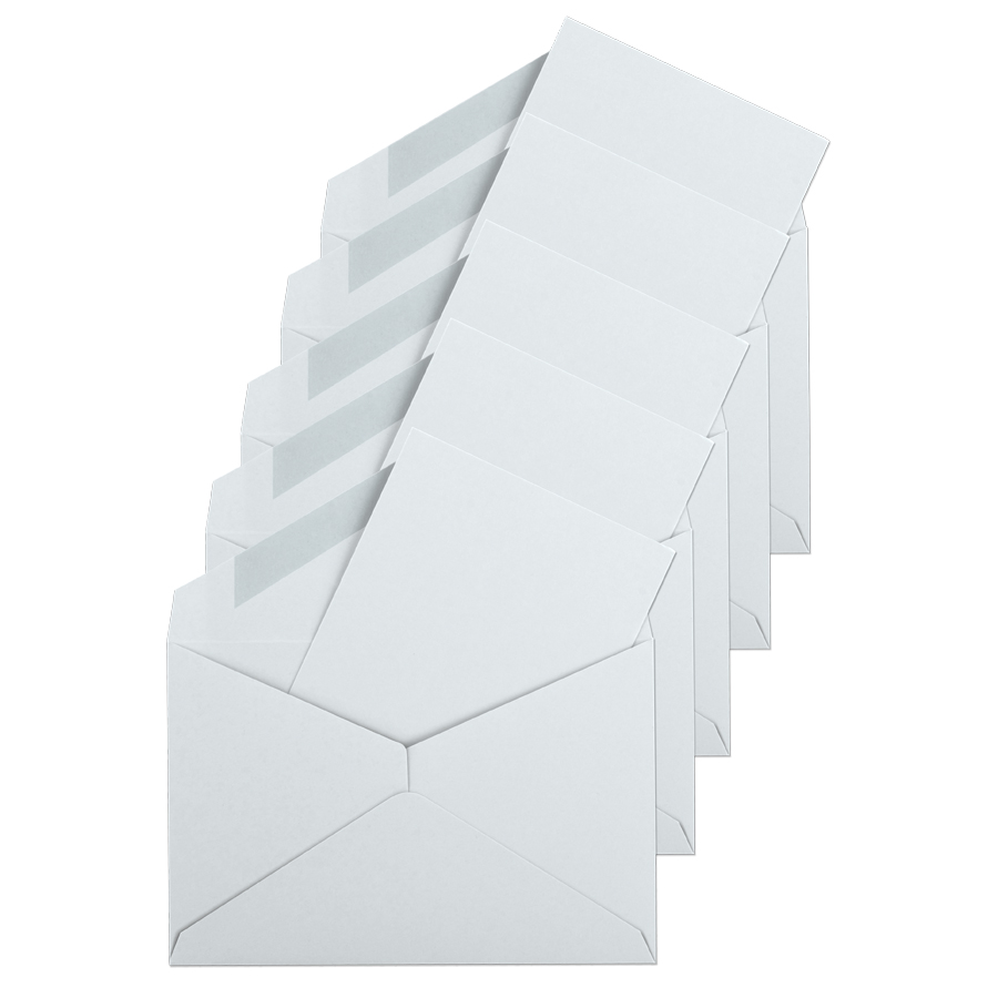 BIGLIETI+BUSTE BIANCHE BOX100 75X112