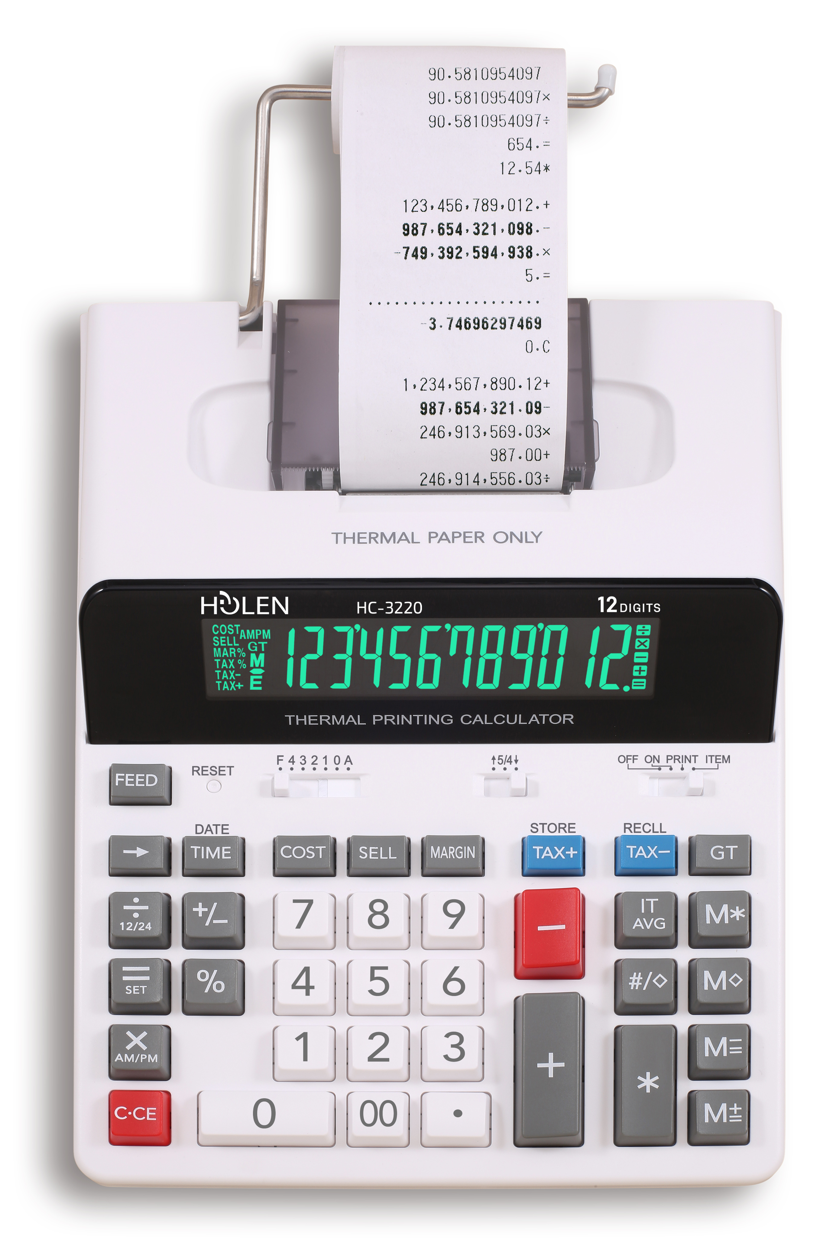 CALCOLATRICE SCRIVENTE TERMICA HC-3220 B