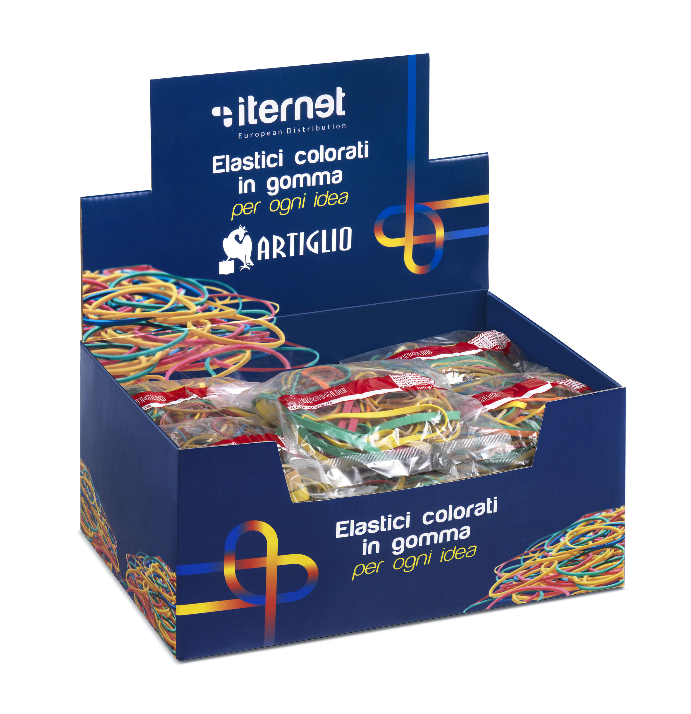 ELASTICI IN GOMMA ASSORTITI 100 GR
