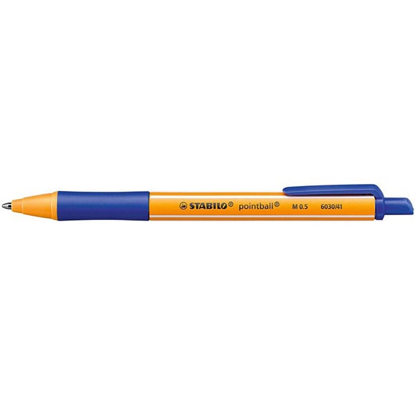 PENNA SFERA RICARICABILE A SCATTO COLORE BLU BOX10