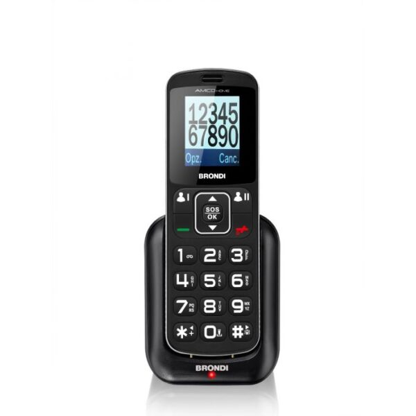 BRONDI AMICO HOME TELEFONO CORDLESS NERO