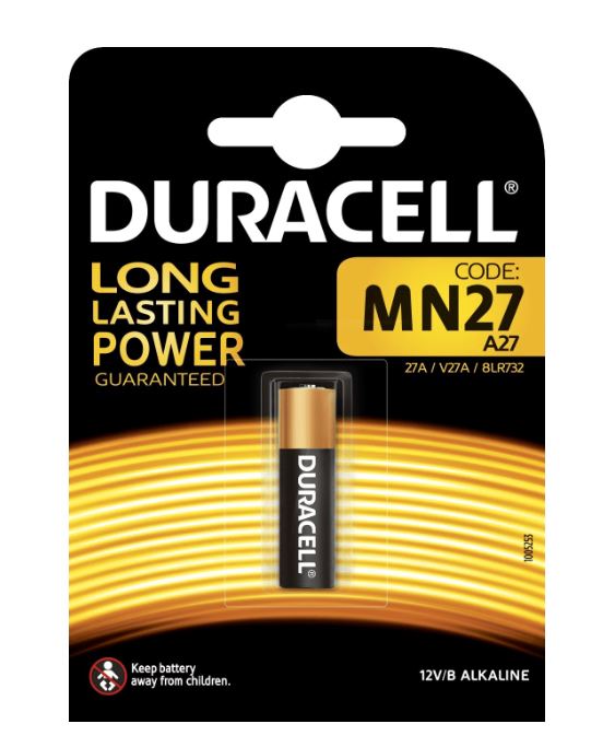 BATTERIA 12V ALCALINA DURACELL MN27